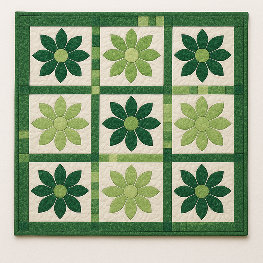 Serenity in Green Downloadable PDF Quilt Pattern