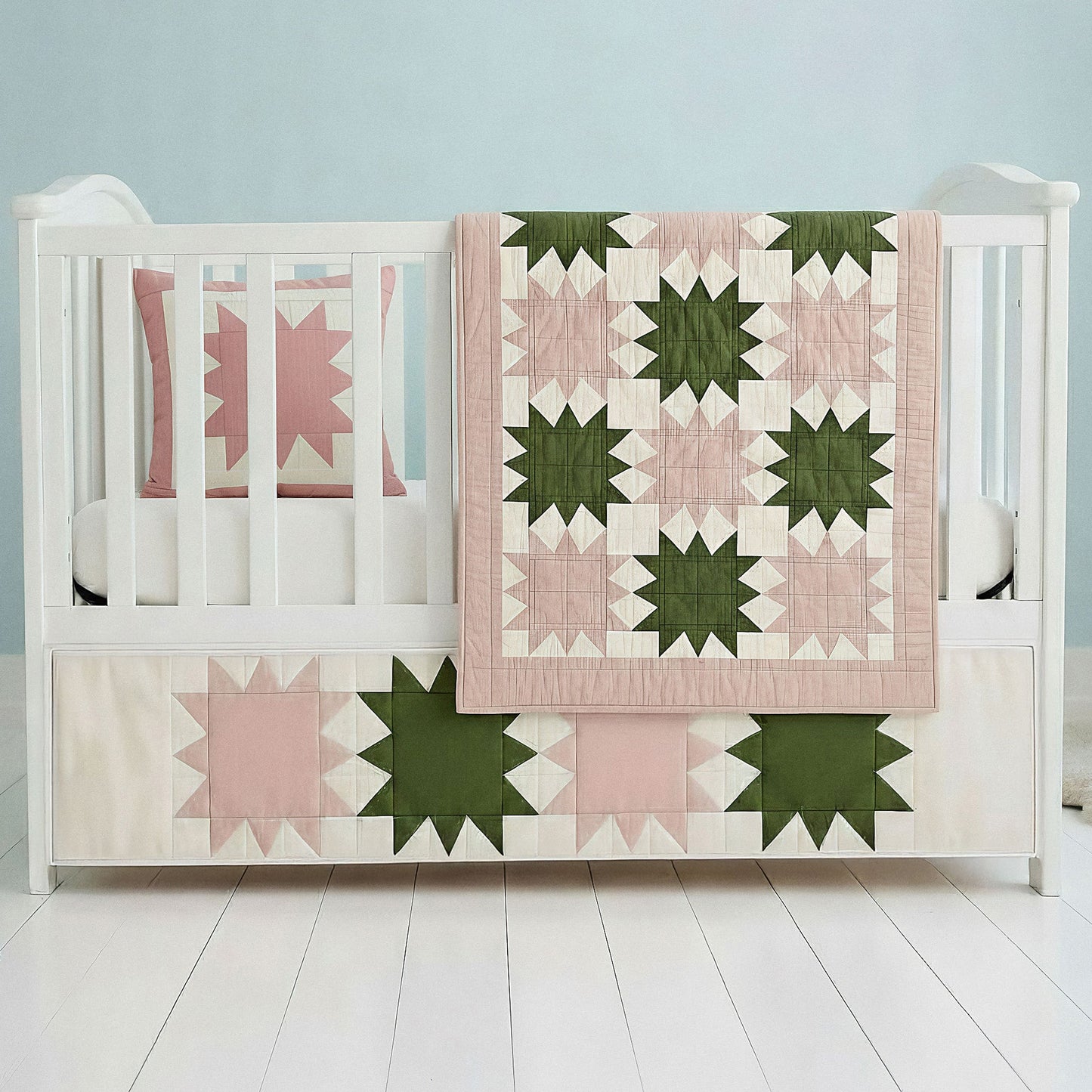 Starry Crib Set Downloadable PDF Quilt Pattern