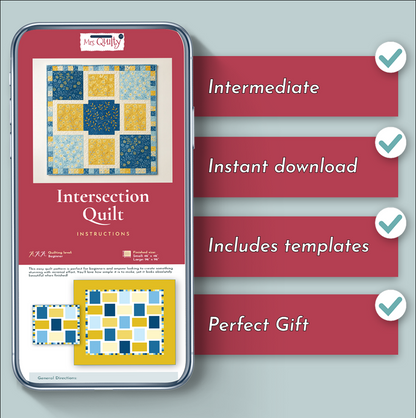 Intersection Downloadable PDF Quilt Pattern