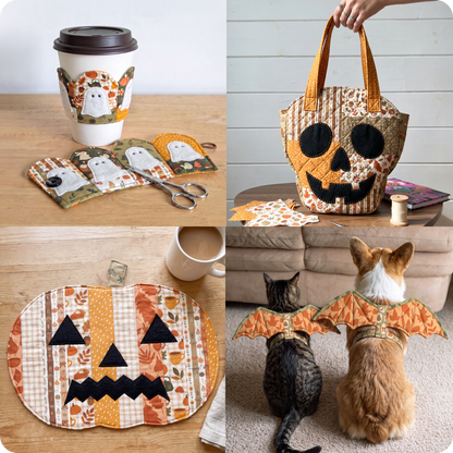 14 Downloadable PDF Halloween Quilt Patterns