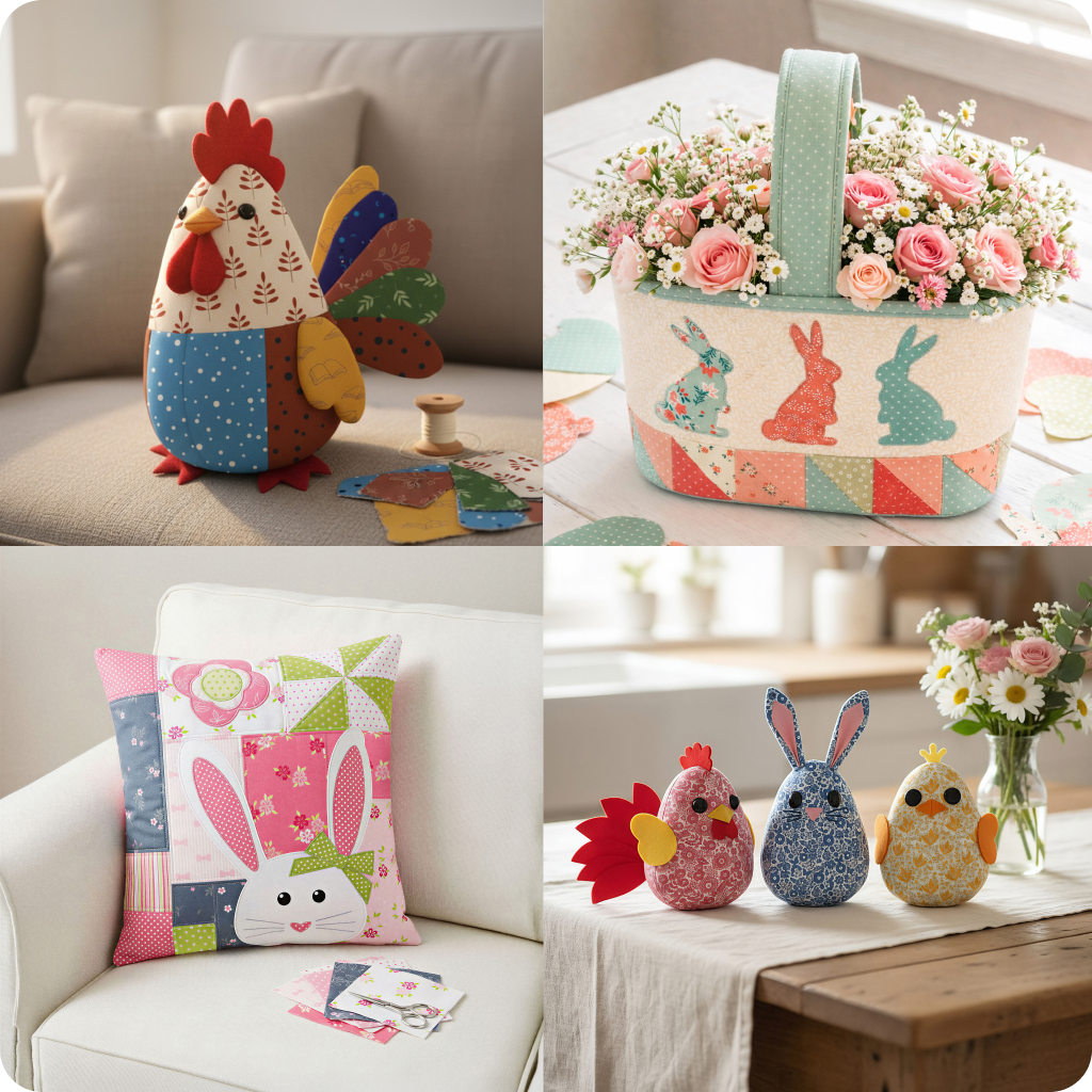 15 Downloadable PDF Easter Quilt Patterns