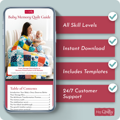 The Baby Memory Quilt Guide Downloadable PDF E-book