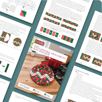 Patchwork Ornament Pot Holder Digital PDF Pattern