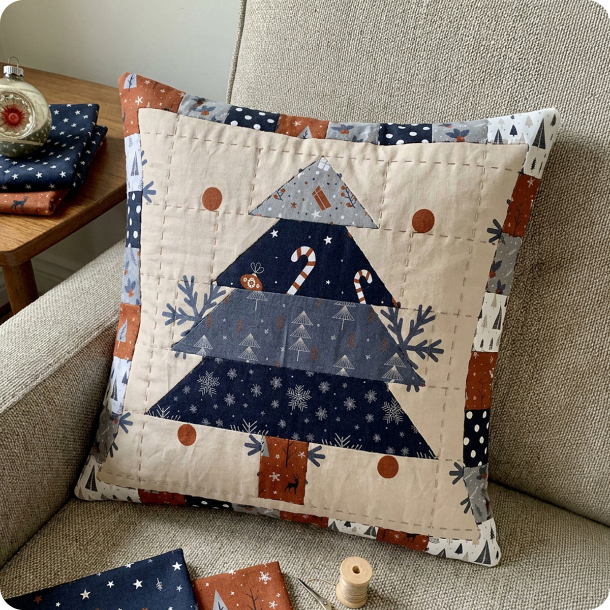 Decorative Christmas Pillow Digital PDF Pattern
