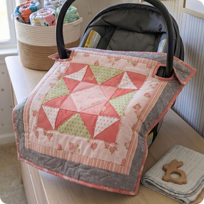 Quilted Baby Car Seat Cover Digital PDF Pattern