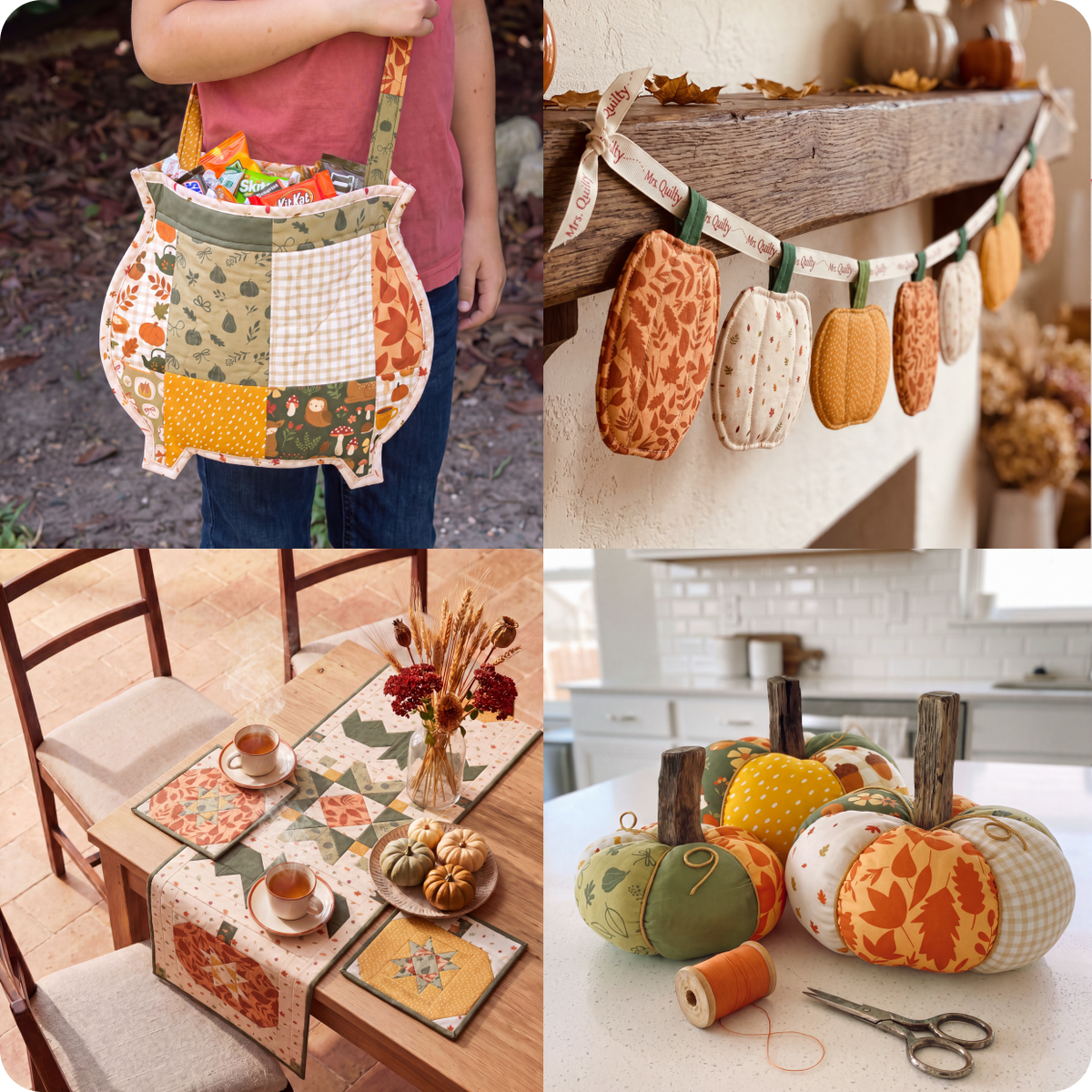 14 Downloadable PDF Halloween Quilt Patterns