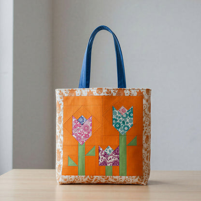 Tulip bloom Tote Bag Digital PDF Pattern