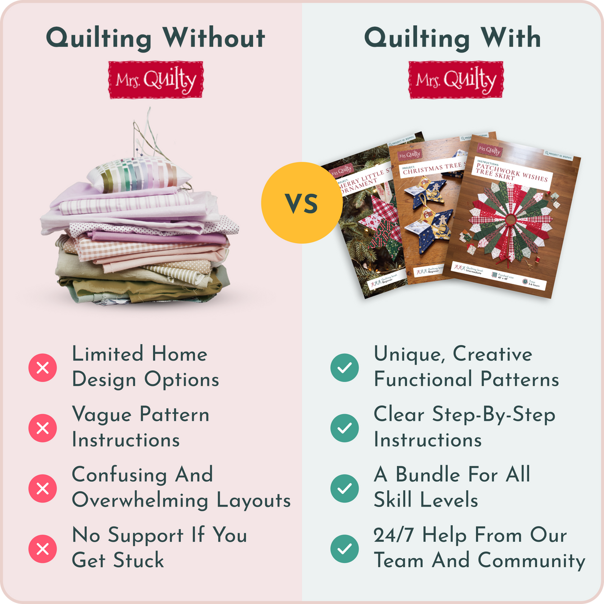 14 Downloadable PDF Christmas Quilt Pattern Bundle