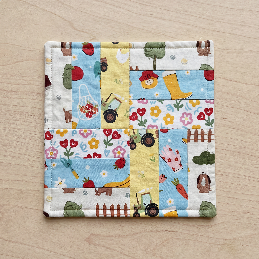 Stripe Splash Coaster Digital PDF Pattern