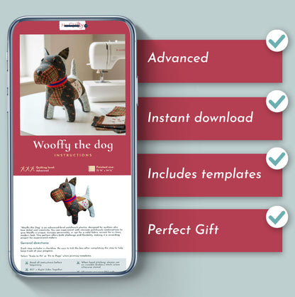 Wooffy the Dog Downloadable PDF Pattern