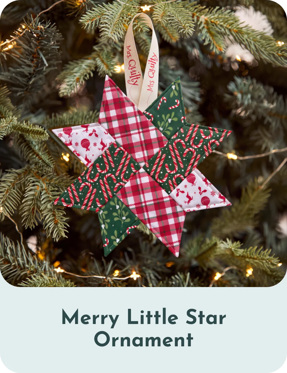 Merry Little Star Ornament