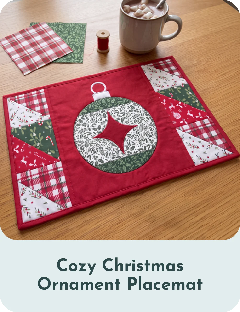 Cozy Christmas Ornament Placemat