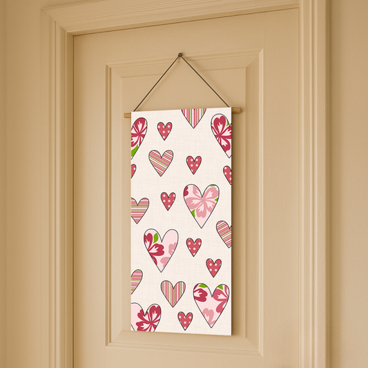 Valentine’s Day Door Hanger Downloadable PDF Quilt Pattern