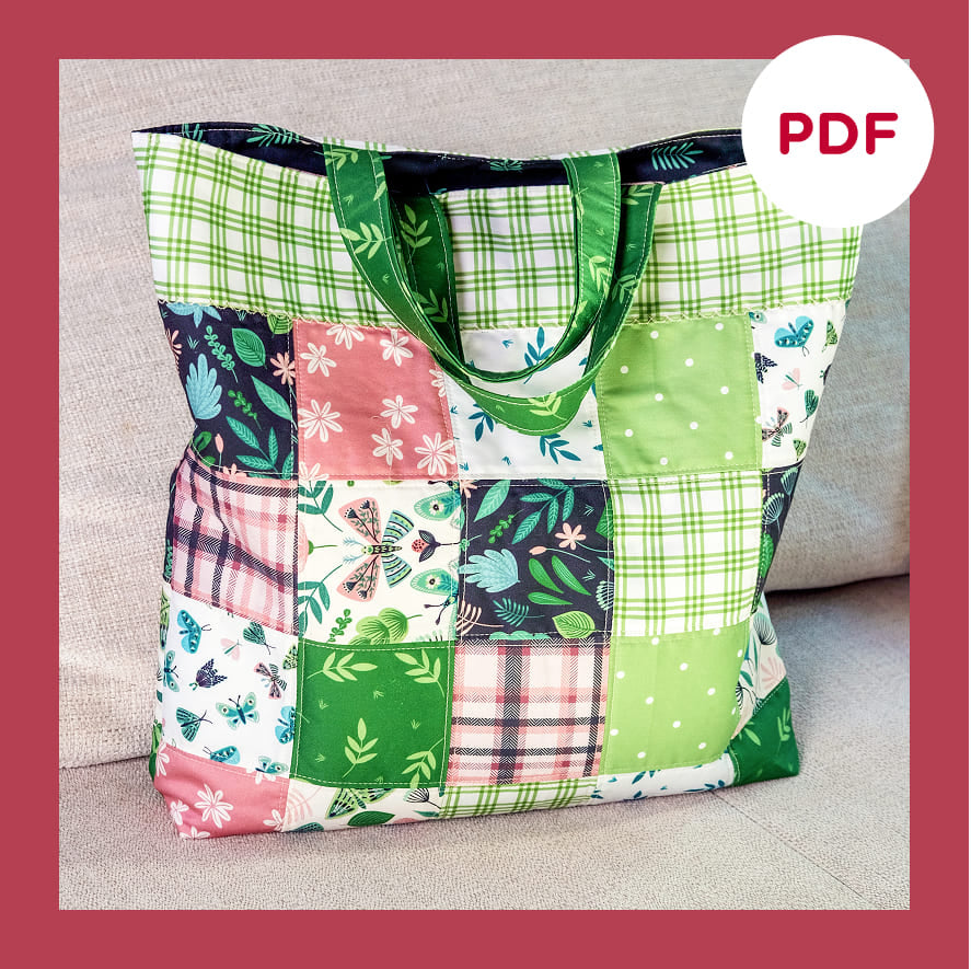 <h3>Tote Bag <br/>PDF Quilt Pattern</h3>