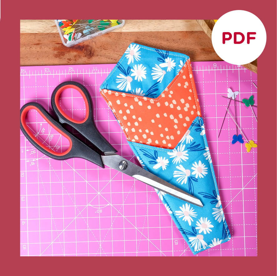 <h3>scissors case <br/>PDF Quilt Pattern</h3>